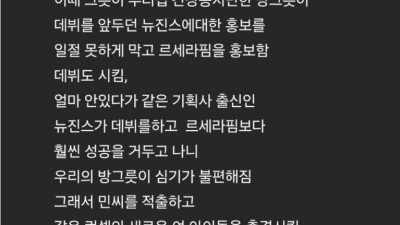 현재 민희진의 입장정리