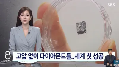 일상기업에서 세계최초로 다이아몬드 만든 대한민국